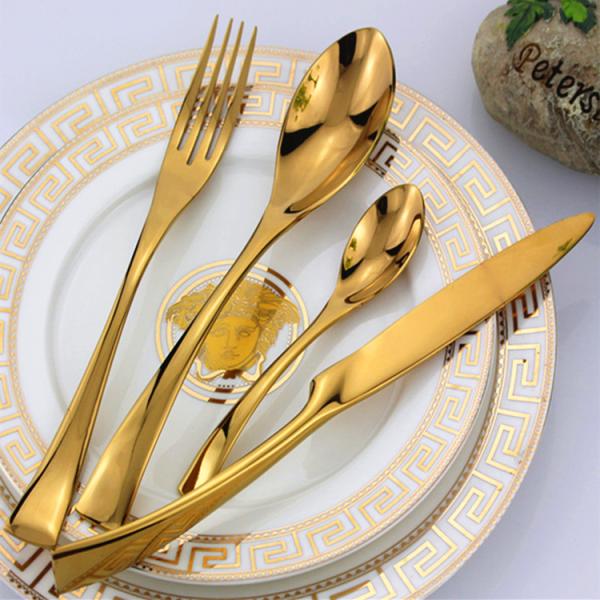 High quality Royal Stainless steel cutlery/gold flatware/wedding cutlery/wedding flatware