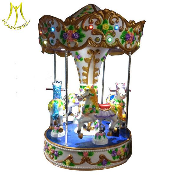 Hansel small kids carousel rides merry go round horse for sale