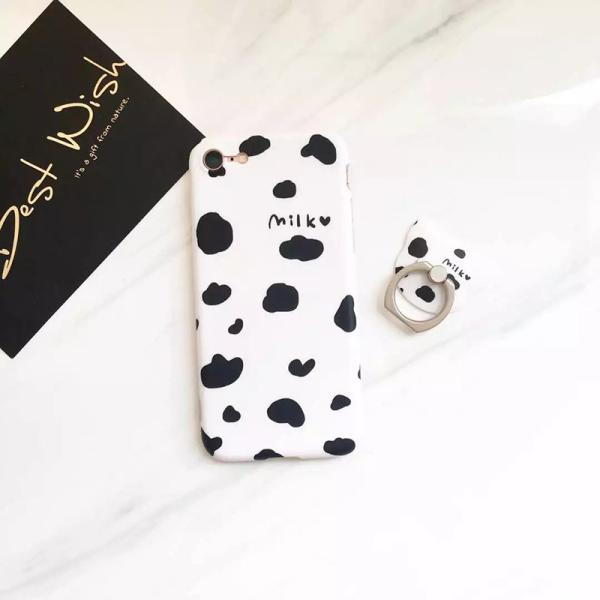 IMD Simple Fresh Pattern Style with Cartoon Ring Buckle Back Cover Cell Phone Case For iPhone 7 6s Plus