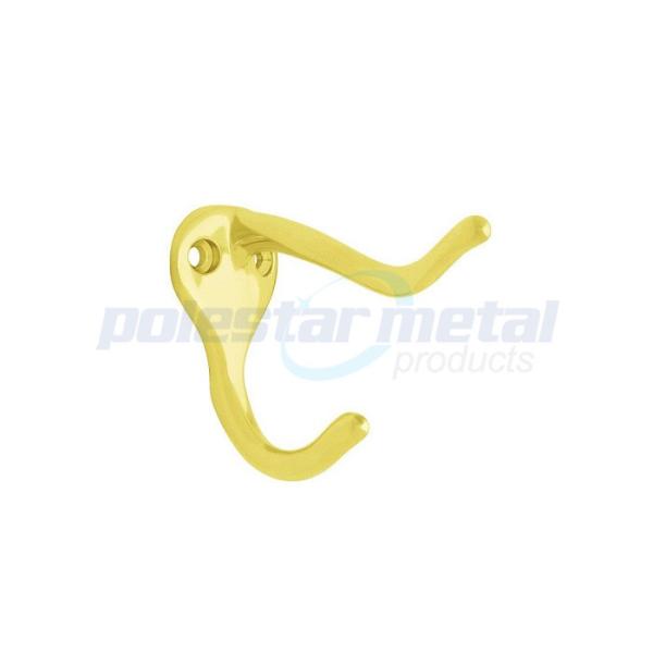 Оборудования двери сплава цинка крюк робы Prong декоративного белый двойной