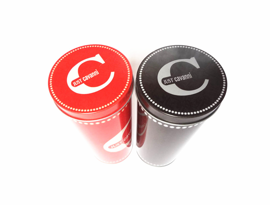 Cylinder 750ml Red Wine Tin Box Wine Bottle Tin Packaging With Embossing