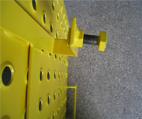 Yellow Powder coated Scaffolding Steel Ladder Trap Door For Construction Protection