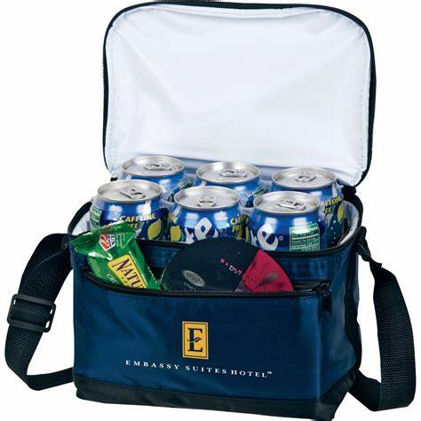 Custom 6pcs beer cans bottles cooler bag  insulated promotion thermal lunch picnic bag