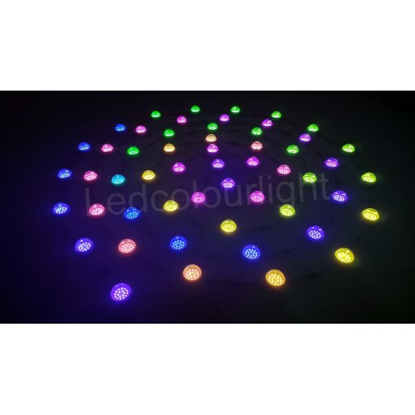 Outdoor IP68 100mm DC24V DMX RGB LED Pixel Dot Light for Facade Landscape