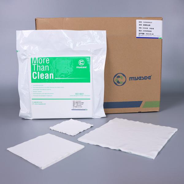 o limpador 195Gsm 100pcs LCD da sala de limpeza de Microfiber da polegada 6x6 limpa para a limpeza da cabeça de impressão do telefone celular