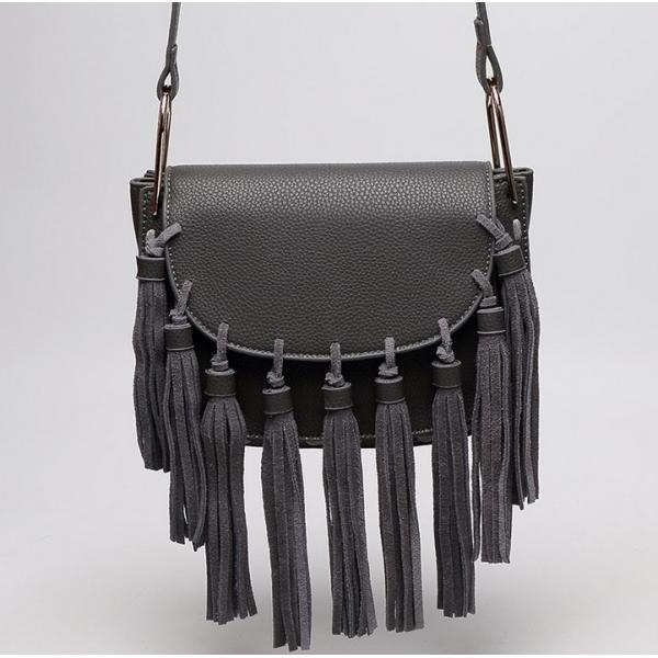 2016 spring and summer tassel leather female Korean tide shoulder diagonal fashion leather bag dumplings