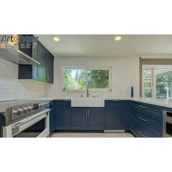 Solid Wood Kitchen Cabinet with Adjustable Shelf and 5 Year Warranty for Modern Modular Kitchens