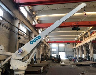 380 Volts Yacht Stiff Boom Crane CCS Certified White 15m/Min