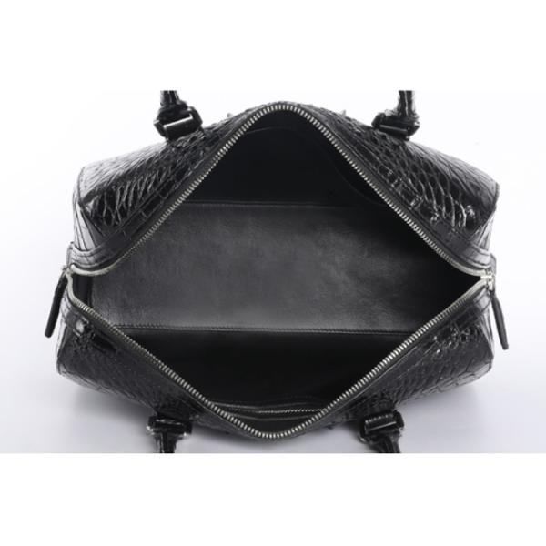 New zipper large capacity women's crocodile leather handbag for lady