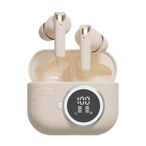 Wireless Earphones Bluetooth 5.4 ANC Earphone F10 Speaker 300mAh Case Type-C Fast Charging Brown Complexion Green