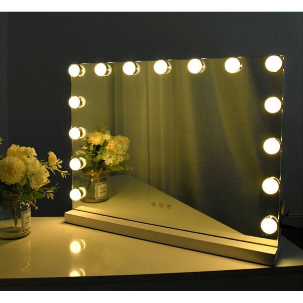 Compact Led Hollywood 10x Vanity Mirror Plexiglass Material