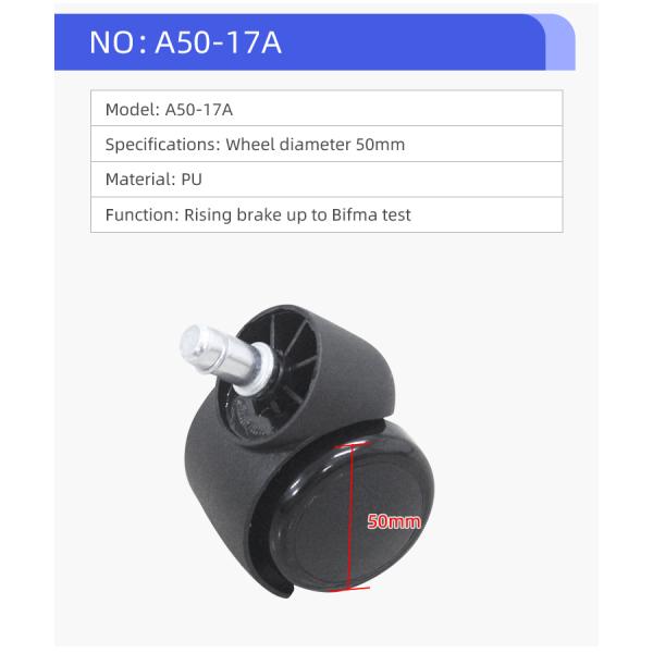 0.5kg Погрузка офисный стул Замена колеса Найлон 50 мм 5 колес офисный стул шкив