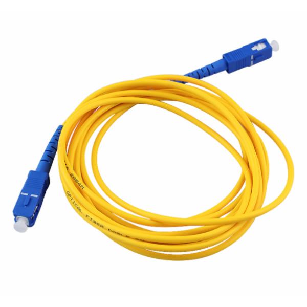 Duplex Fiber Optic Patch Cord Single Mode Low Insertion Loss And Return Loss