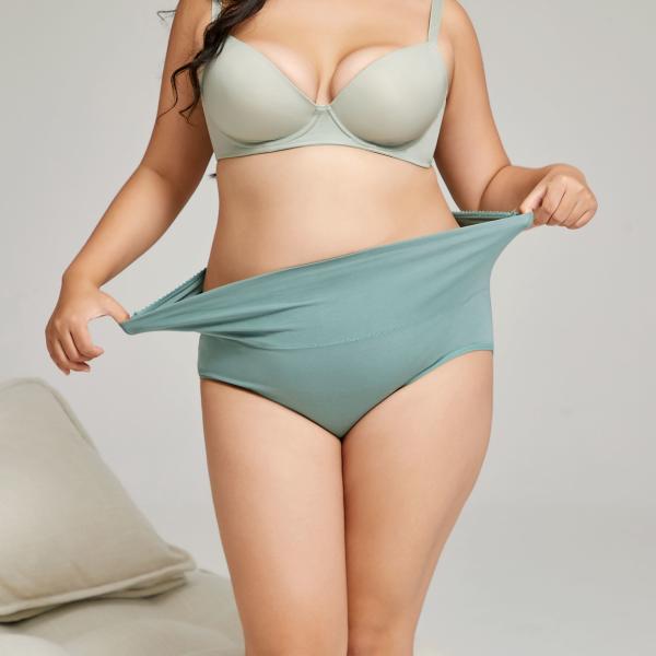 M-7XL Pregnancy Nursing Bra Tummy Control Transparent Seamless High Waist Cotton Pants