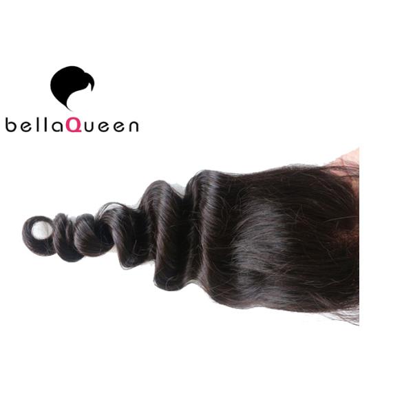 Pleine fermeture principale de dentelle de Vierge, fermeture 100% non-traitée de dentelle de cheveux de Remy