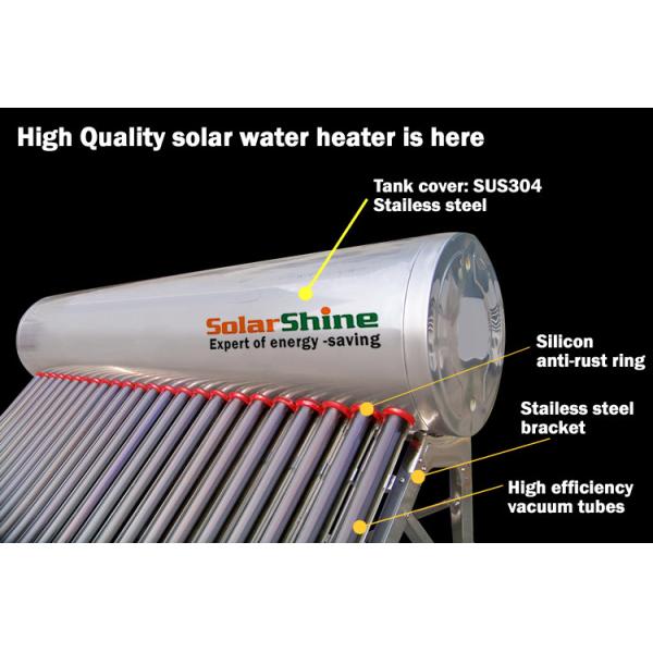 PLUS Series Vacuum Tube Solar Water Heater Polyurethane Insulation Material