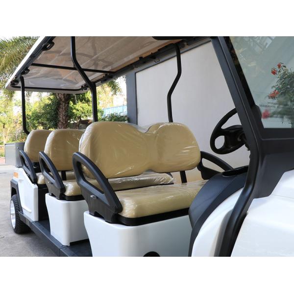 6 Passenger Electric Sightseeing Car Mini Bus with Rear Small Cargo