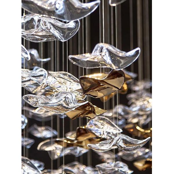 DALI Dimming Pendants Elegant Acrylic Design Ceiling Lighting For Modern Hotel