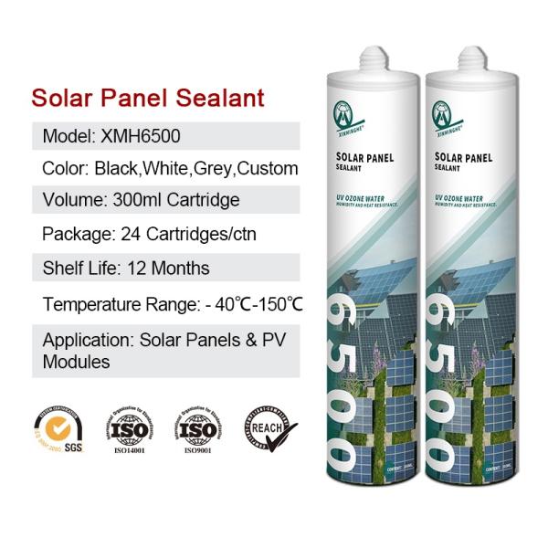 12 Months Shelf Life MH6500 Silicone Sealant for Multifunctional viscosity Solar Module Panel Adhesive Waterproof
