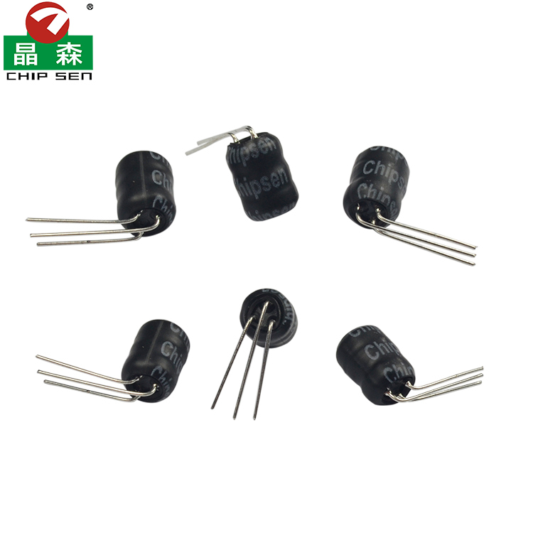 DR3W 9x12 3 Pins Drum Core Inductor Radial Choke Coil For Switching Power Supply
