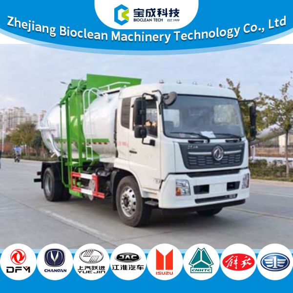 18000kg Capacity Solid-Liquid Separation Kitchen Waste Collection Vehicle with 336 hp Engine
