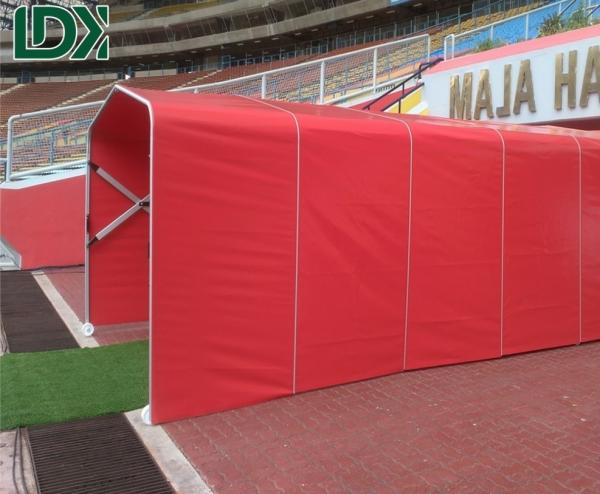 Tunnel de joueur de football extérieur professionnel Hauteur Acier galvanisé antirouille