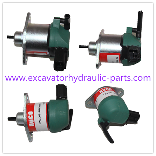 Kubota KX71 Excavator Spare Parts Copper Stop Solenoid 17208-60010