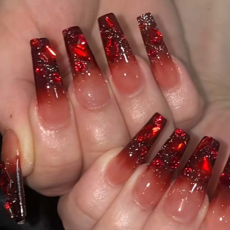 Halloween Party Holiday Press On Nails Wholesale Dark Skull Ghost ABS