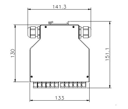 Синяя наружная оптоволоконная распределительная коробка SC/FC/ST/LC