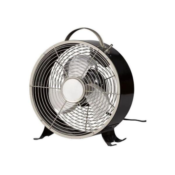 Portable 23cm Blue Retro Desk Fan Air Circulator For Personal Office EMC ROHS Approval