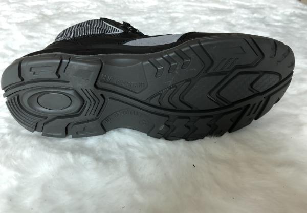 Action Smooth Leather Work Safety Shoes With PU + PU Double Density Outsole