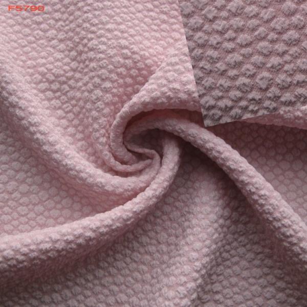 F5790 lady fashion fabric poly crinkle crepe with spandex