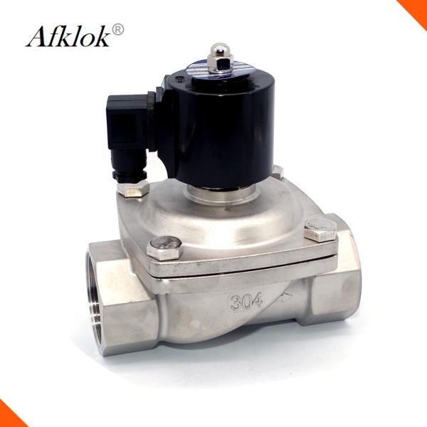 2 de aço inoxidável avançam normalmente a válvula de solenoide 220V do gás do hélio de Clsoed