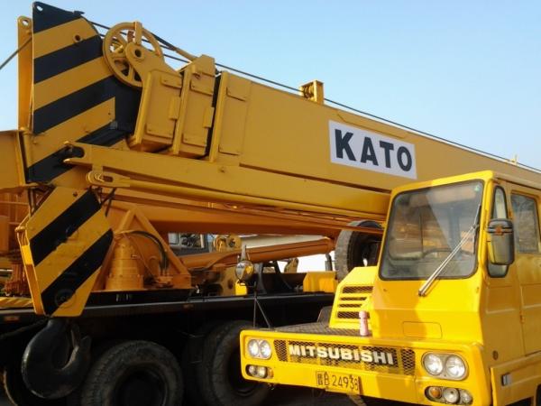25T weight Used KATO Truck Crane NK250E MITSUBISHI engine with Original Paint