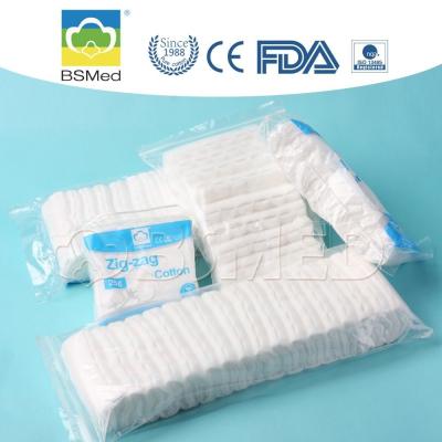 Plissados pequenos descartáveis 50g/100g 5,5 - do algodão de Zig Zag do tamanho valor de PH 7,5