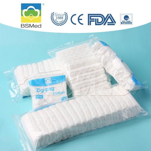Plissados pequenos descartáveis 50g/100g 5,5 - do algodão de Zig Zag do tamanho valor de PH 7,5