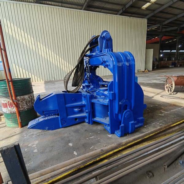 Q355B Hydraulic Vibratory Pile Driver , Vibratory Hammer For Excavator 33-33 Ton Long boom arm