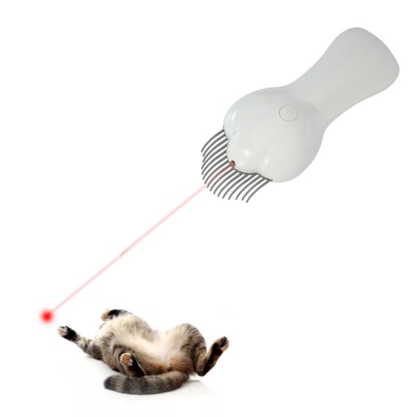 Cat's Fun Grooming Solution Pet Massage Brush Comb With Laser Toy for Small