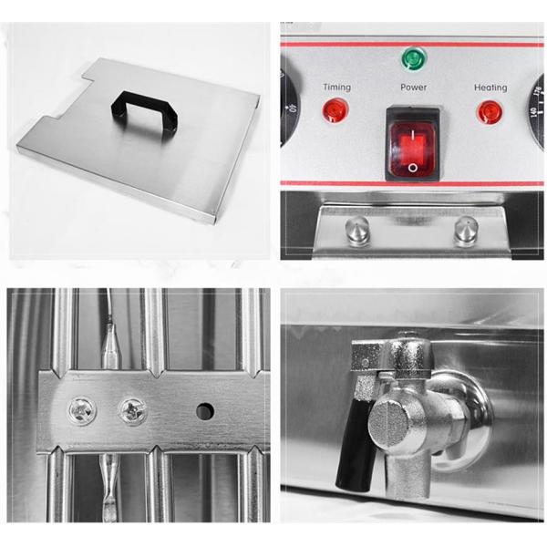 Countertop 3250W 8L Fryer коммерчески нержавеющей стали глубокий