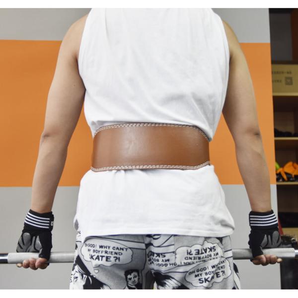 Heavy Duty Workout Boxing Gym Equipments Weight Lifting PU Leather Gym Belt