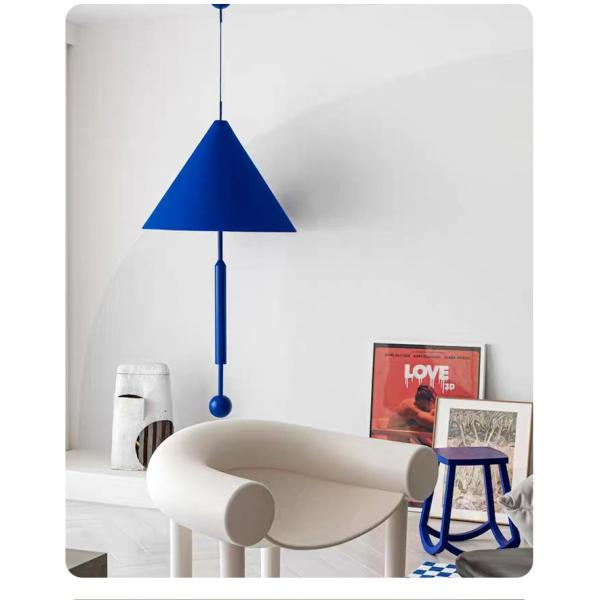 JYLIGHTING Итальянский дизайн Зонтик Форма Подвесок Светильники Одежда Фонарик Синяя шляпа Ресторан Скандинавский домашний декор