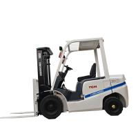 Used TCM 3-Ton 3-Cylinder Diesel Forklift, White Color, Robust Steel Frame, Designed For Industrial Material Transport