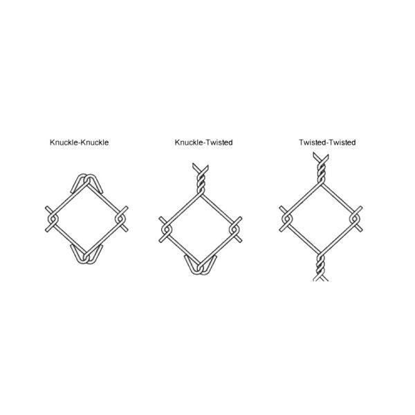 Porte enduite de barrière de lien de chaîne de vinyle tissée avec les arrières de fil d'acier galvanisés