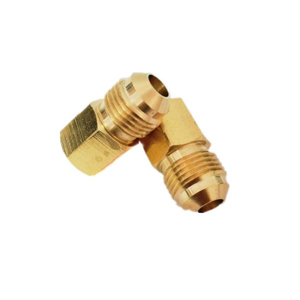 CNC Brass Tube Fitting Adapter 1/4 NPT Female Thread * 1/4 Flare Male