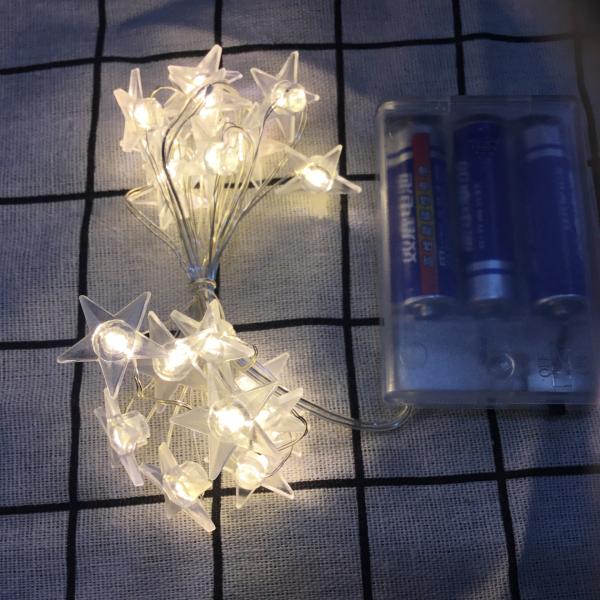 Christmas Themed String Light Decor 6.5FT 20LED Gift Boxes Santa Claus Christmas Trees Warm White Lights for Party/Birthday