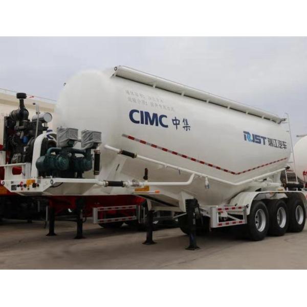 Sinotruk Howo New 35CBM 3 axle cement Dry powder bulk cement silo tanker semi trailer Material transporte truck for sale