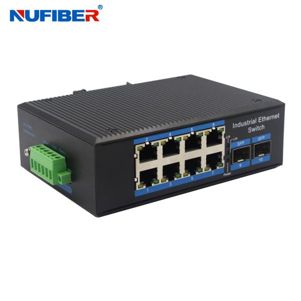 8 Port Unmanaged Industrial Switch With Sfp Port DC10-52V IP40