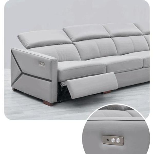 BN Modern Minimalist Sofa Living Room Genuine leather Functional Sofa Electric Recliner Chair Sofa Function Recliner