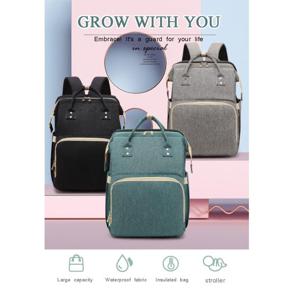 Large Capacity Mummy Bags Baby Diaper Backpack Multi Functional Waterproof Oxford