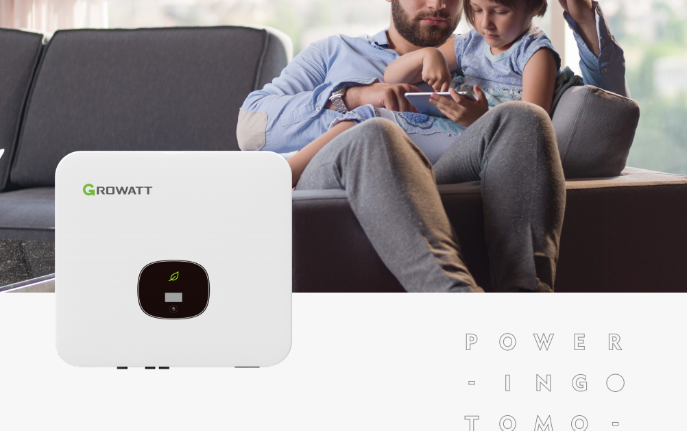 Growatt MIN 7000~10000 TL‑X2 On‑Grid Solar Inverter 7‑10kW Dual MPPT Natural Cooling IP66 OLED Touch Display PV Inverter for Home Commercial Solar Power System